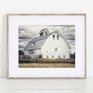 Red Farmhouse Wall Art Set Of 4 8x10" Prints With 11x14" White Mats