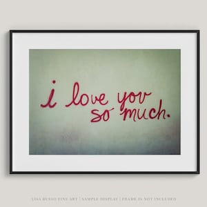 I Love You So Much Mural Print: Austin Texas Street Art