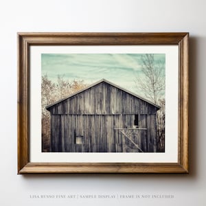 Rustic Barn Photo Print: Farmhouse Country Landscape Wall Art