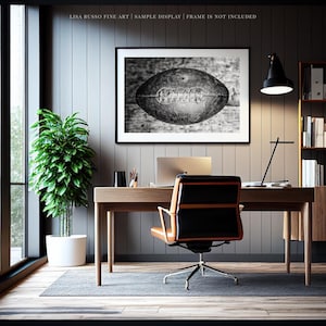 Football Wall Art: 1940s MacGregor Photo - Black and White