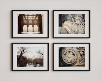 NYC Wall Art Prints: Modern City Views (Set of Four) - Unframed Photography Prints