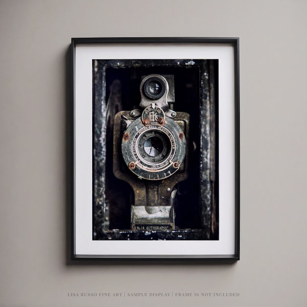 Fine Art Photography Print - Gifts for Men - Photographer Gift - Vintage Kodak Camera Wall Art for Industrial Office or Den Decor