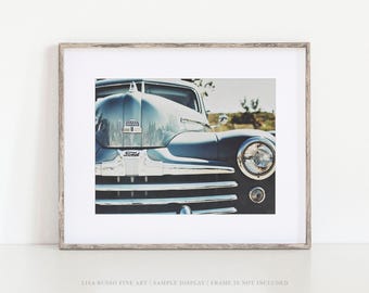 Mid-Century Ford Super Deluxe Print, Vintage Car (1948 Photography)