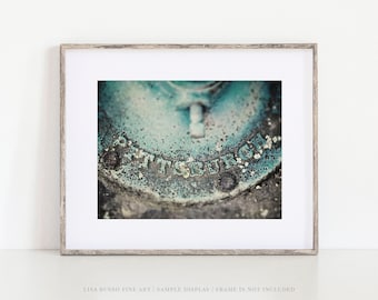 Pittsburgh Wall Print: Teal Vintage Industrial (Photo Art)