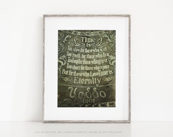 Engraved Love Poem Print - Wedding Anniversary Engagement Spouse Gift - Green Bedroom Wall Decor - Romantic