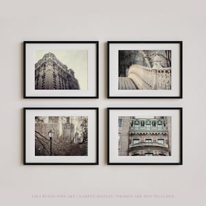 New York City Wall Art Print Set for Modern Industrial Home Decor | Housewarming Gift | Living Room Office Bedroom