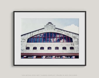 Western Texas Rodeo Print, Fort Worth Coliseum (Black & White or Color)