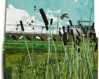 Walthamstow Marshes, 11 x 11 inches, Print on paper