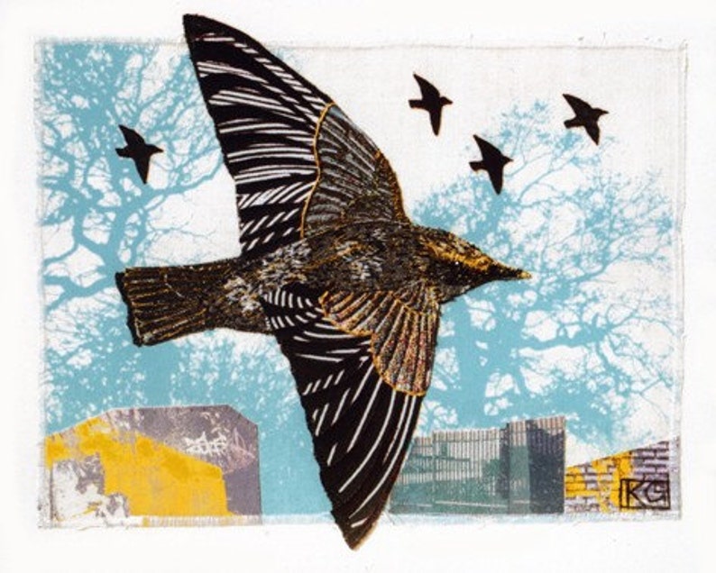 Starlings, 10 x 8 Print on paper image 2