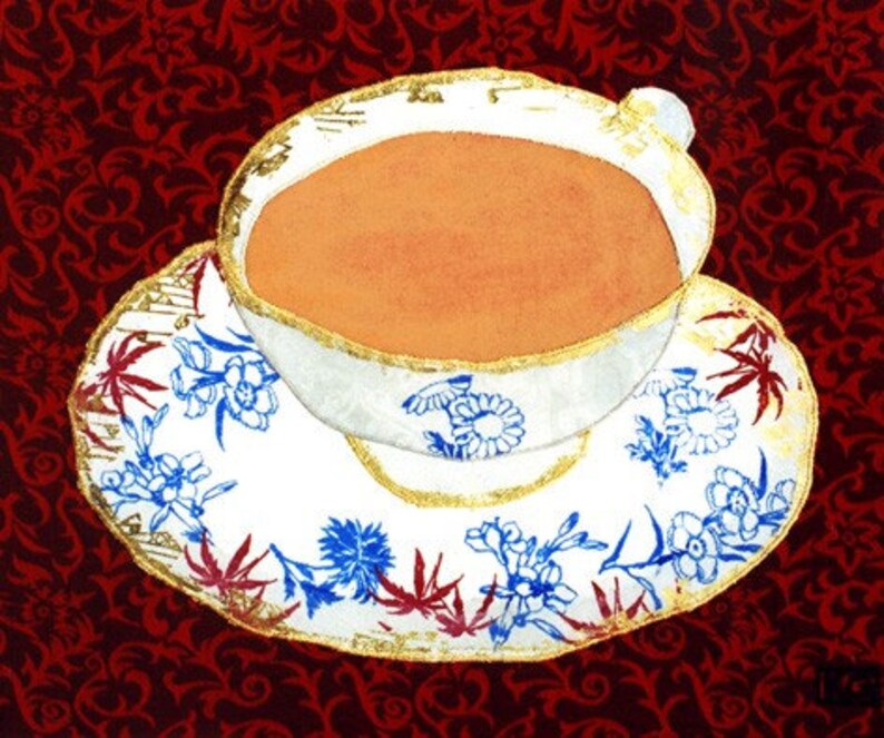 Indian Tea in a China Cup, 10 x 8 Print on paper image 1