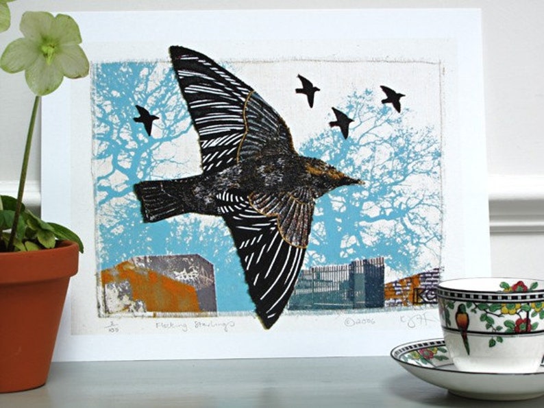 Starlings, 10 x 8 Print on paper image 1