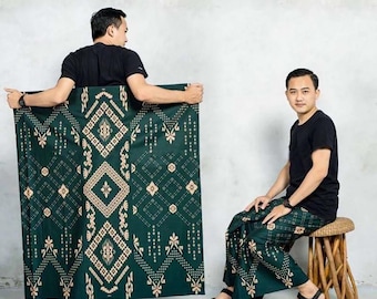 SARONG Diseño Batik Vintage de la Cultura Tradicional de Indonesia, Java y Sumatra