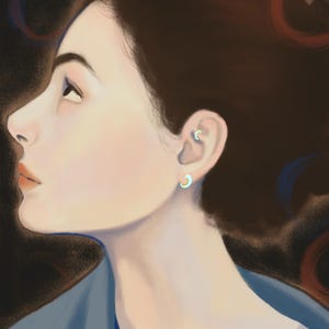 Niedliches Mädchen Wandkunst | A4 Digitaldruck Porträt | Druckbare Illustration für Home Dekor