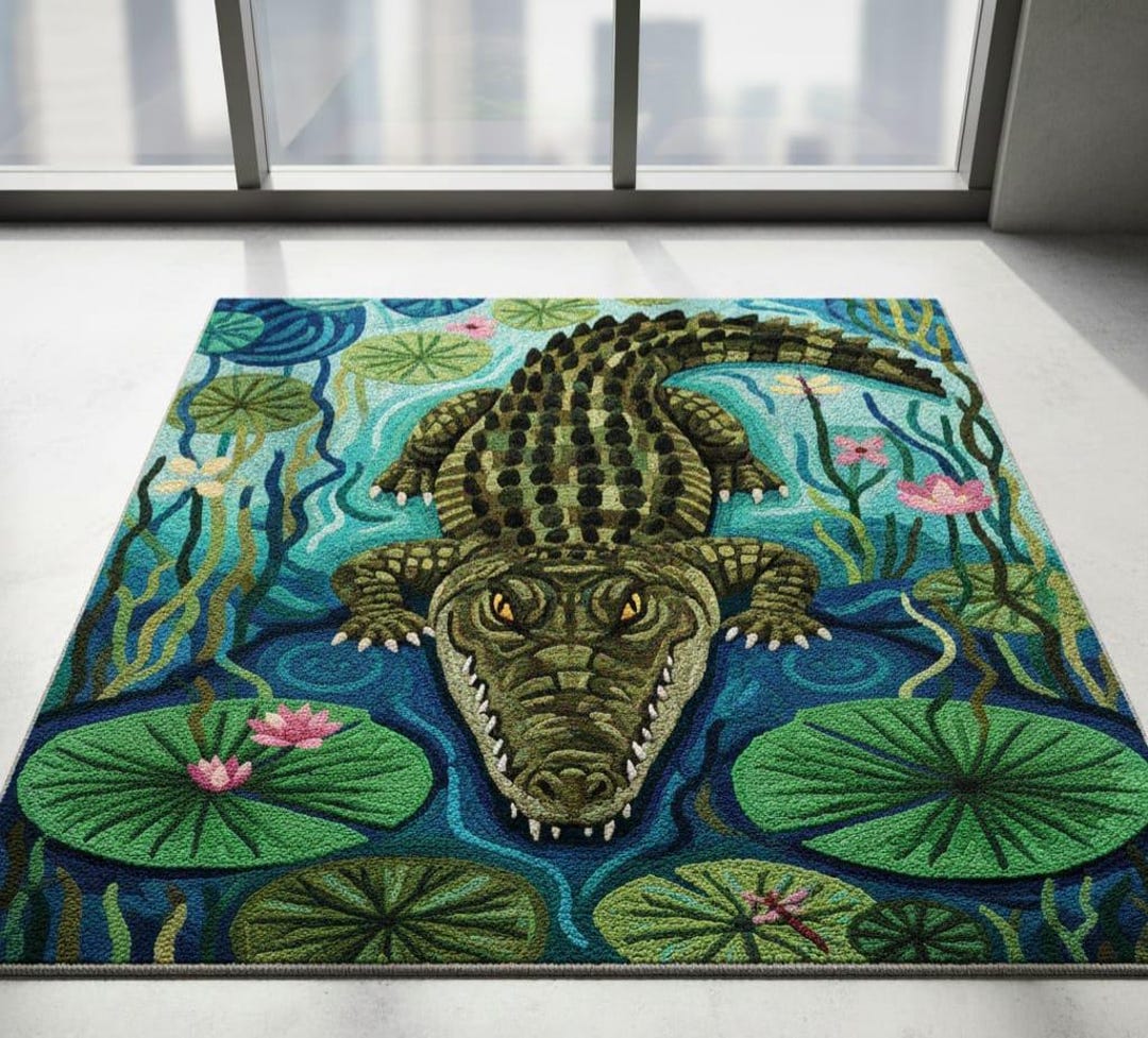 Anteater Rug Alligator Crocodile Rug | 3D Animal Jungle Theme Floor Carpet | Kids ...