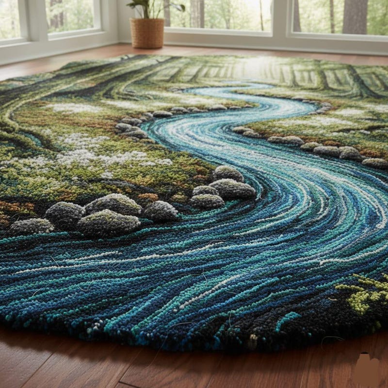 River Rug Custom River Rug - Etsy