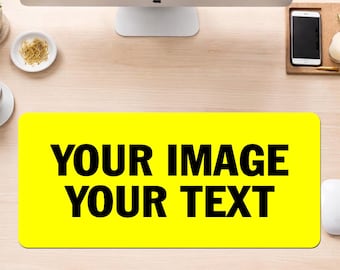Alfombrilla de ratón personalizada: alfombrilla de escritorio personalizada con nombre, foto o diseño, regalo para oficina y juegos, alfombrilla de ratón personalizada para juegos, configuración de PC para streamers