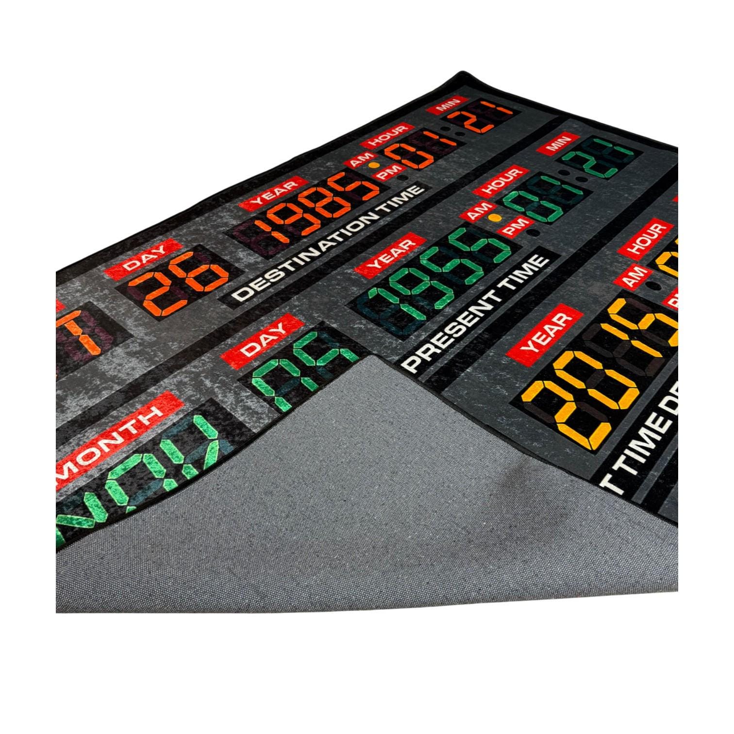 Back to the Future Rug: Time Machine 80s Movie Decor - Etsy