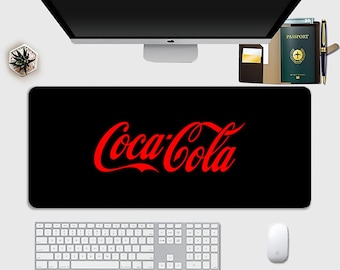 Alfombrilla de ratón Coca-Cola, accesorio de escritorio antideslizante, alfombrilla de ratón, alfombrilla de escritorio antideslizante, accesorio de oficina, alfombrilla de ratón