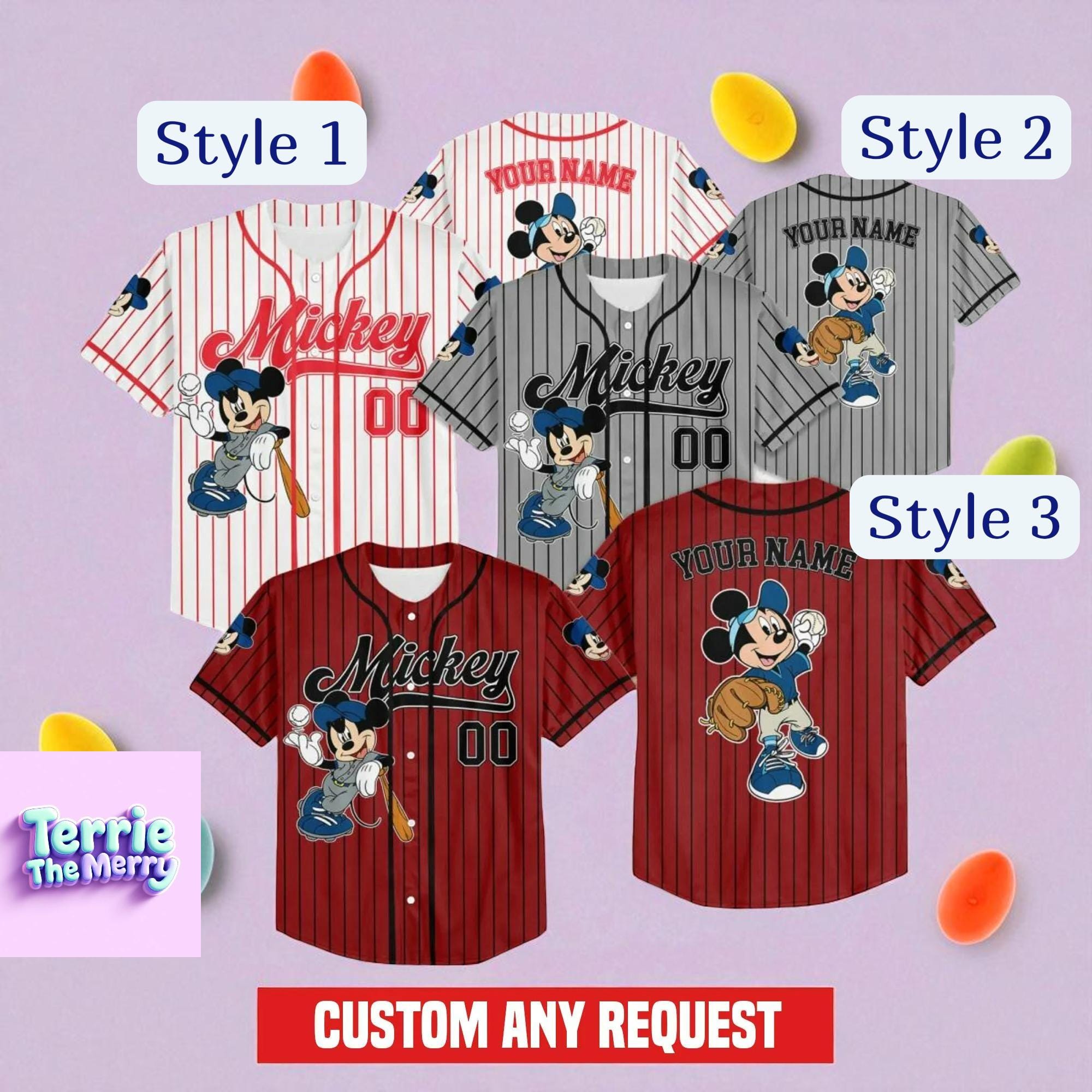 Discover Cartoon Baseball Jersey Shirt, Striped Sport Costume Top