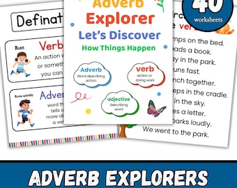Year 1 Grammar Worksheet: Verbs & Adverbs Activity (Printable PDF)