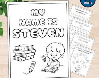 Personalized Name Tracing Workbook, Preschool Learning (Digital Download)