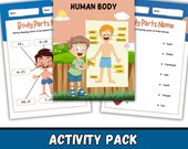 Human Body Busy Book | Montessori Anatomy Learning (PDF Download)
