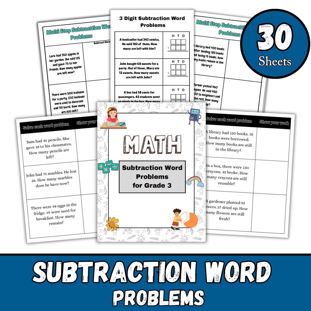 80+ 3rd Grade Math Worksheet Printable, Word Problems, Addition ...