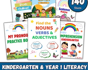 Arkusze ćwiczeń z gramatyki i umiejętności czytania i pisania dla pierwszej klasy | Ćwiczenia z języka angielskiego w formacie PDF