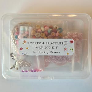 DIY Bracelet Making Kit: Seed Beads, Letters, Silver & Gold Plated Charms and Beads