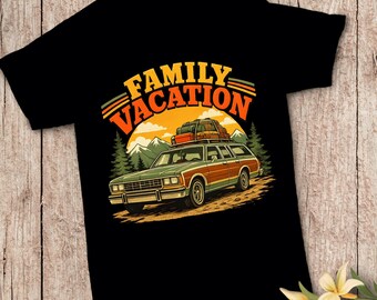 Family Vacation PNG | Retro Road Trip Car, Camping Travel Design (Digital Download)