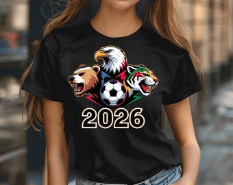 Mascotas PNG del Mundial 2026: Águila, Oso y Jaguar (Descarga digital)