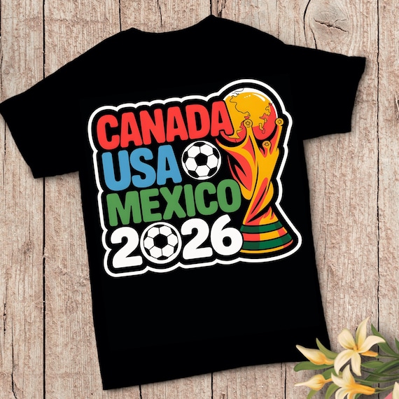 Canada USA Mexico 2026 PNG, World Cup 2026 Soccer Design, Football Trophy Sticker, Soccer Fan Shirt PNG, Sports Clipart Digital Download