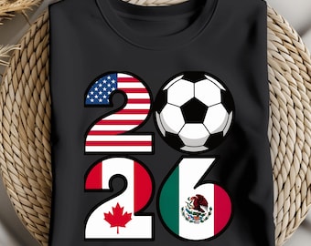 2026 World Cup Soccer PNG – USA Canada Mexico Design (Instant Download)
