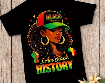 Black History Month PNG, Afro Woman Art, Melanin Pride Design