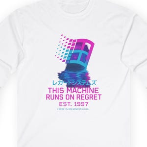 Windows 95 Long Sleeve Shirt | Runs on Regret Retro  | Vaporwave Apparel | Blue Screen of Death Error | 90s Tech Nostalgia | Geek Culture
