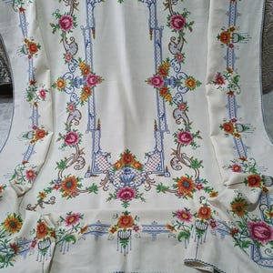 Handmade Cross Stitch Tablecloth
