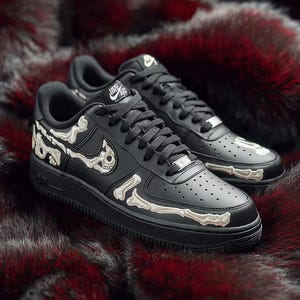black skull air force 1