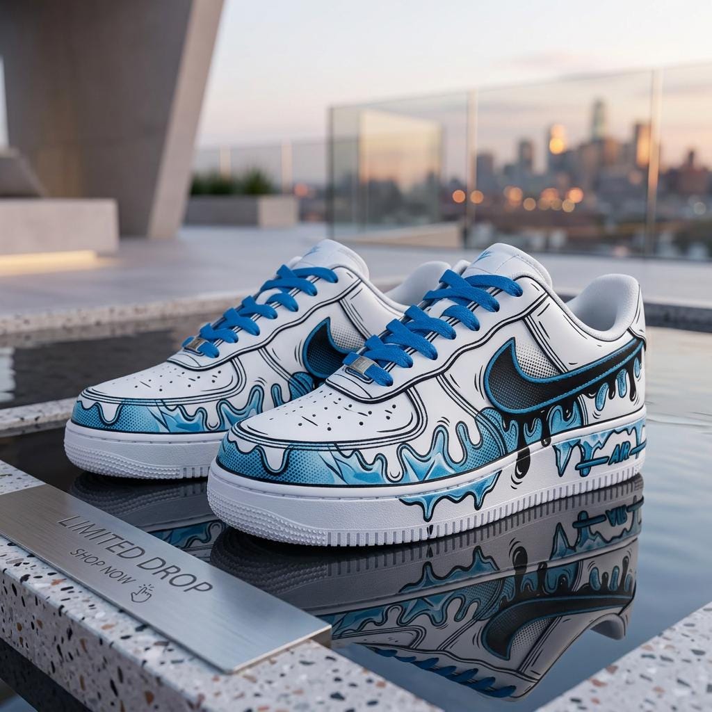 ★カスタムスニーカーCartoon柄27.5cm★ Air force 1 custom cartoon - Etsy 日本