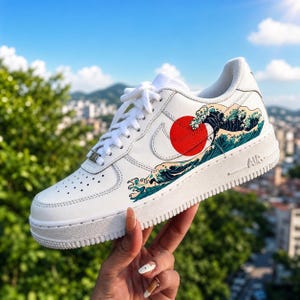 Painted Air Force 1 Waves - Etsy display picture 3