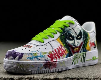 Custom Graffiti AF1 Sneakers, Hand Painted Sneakers