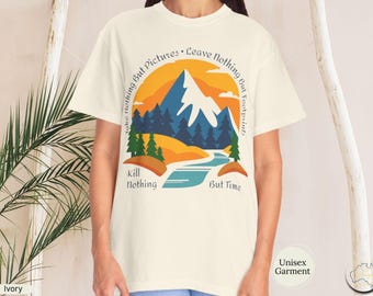 Hiker's Mantra Mountain Landscape T-Shirt | Scenic Camping Retro Vintage Graphic Tee