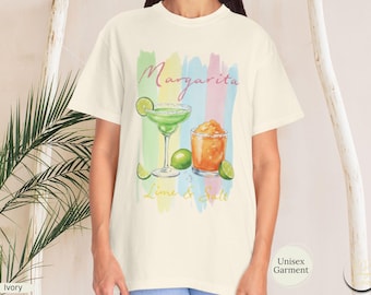 Margarita Vibes T-Shirt, Fun Cocktail Drink Lover Tee Gift