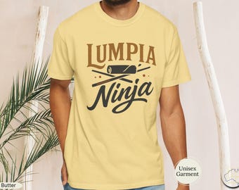 Lumpia Ninja T-Shirt | Filipino Food Roll Icon Illustration Tee