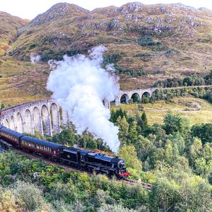 CARD / Treno a vapore sul viadotto di Glenfinnan, Scozia / matrimonio, biglietti di auguri / fotografia / Emma Solomon Photography