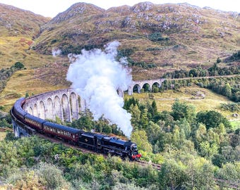 CARTE | Train à vapeur sur le viaduc de Glenfinnan, Écosse | mariage, cartes de voeux | photographie | Photographie Emma Solomon