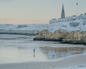 North Tyneside Coastline Greetings Cards by Emma Solomon Photography | A5 Size | Wimslow Homer | Cullercoats | Whitley Bay | Christmas