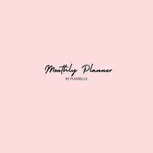Elegant undated monthly digital planner - minimal aesthetic | Plan your month with style