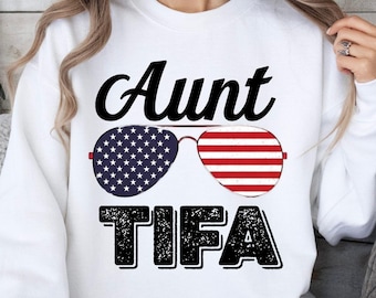 Funny Aunt Tifa Sweatshirt, Comfort Colors Shirt