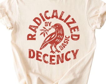 Radicalized By Basic Decency Comfort Colors T-shirt, Activist Tee