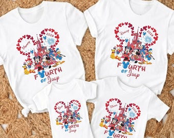 Disney 4th Of July Shirt, Custom Disney 4th Of July Shirts 2026, Disney 4th of July Family Vacation, Disney Independence Day Family Shirts